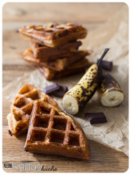 Bananenwaffeln Waffeln Bananen Banana Waffles