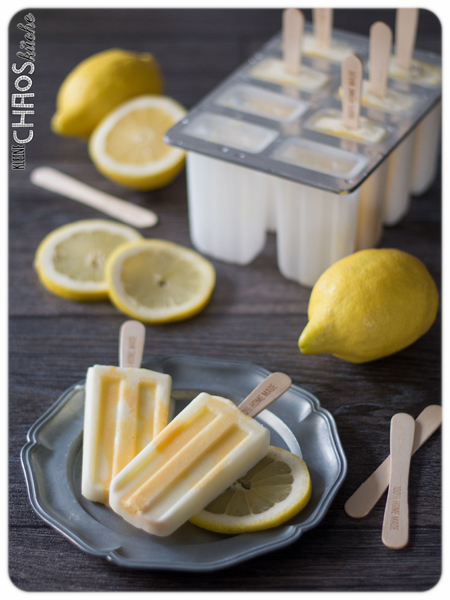 Limoncello Lemon Curd Eis am Stiel Popsicles Lemoncurd