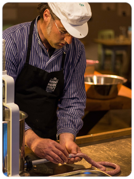 Herrmannsdorfer Handwerkstatt Glonn Wurstkurs Kurs Bratwurst
