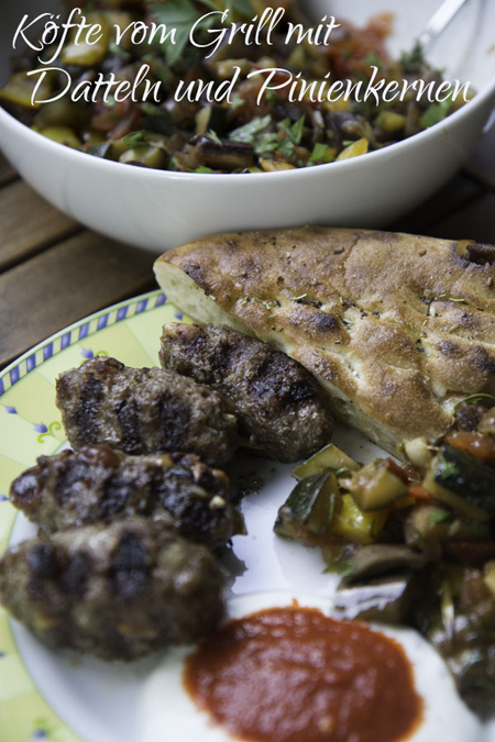 Köfte mit Datteln und Pinienkernen